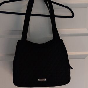 Vera Bradley Black Quilted Shoulder Bag
